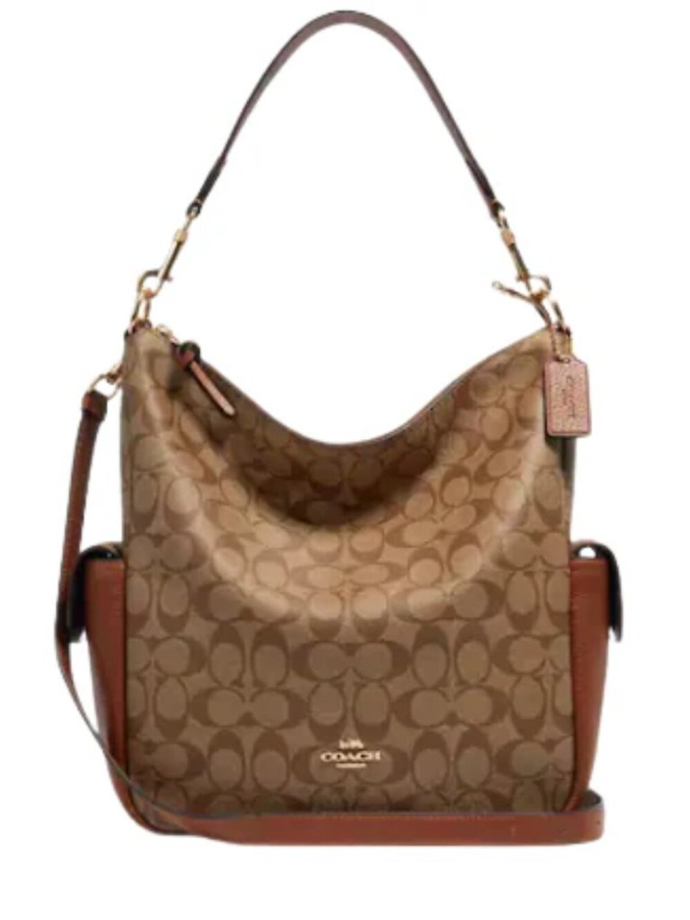 Coach NEW $478 Pennie Shoulder Bag In Signature Canvas NWOT - Picture 14 of 16